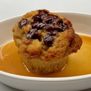 bananas foster chocolate chip bread pudding