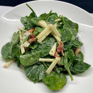 baby spinach & apple salad