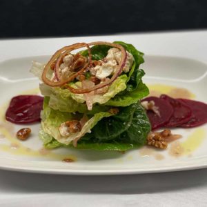 roasted beet & goat cheese salad