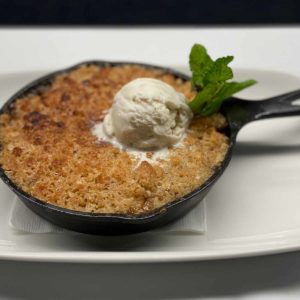cast iron apple crisp